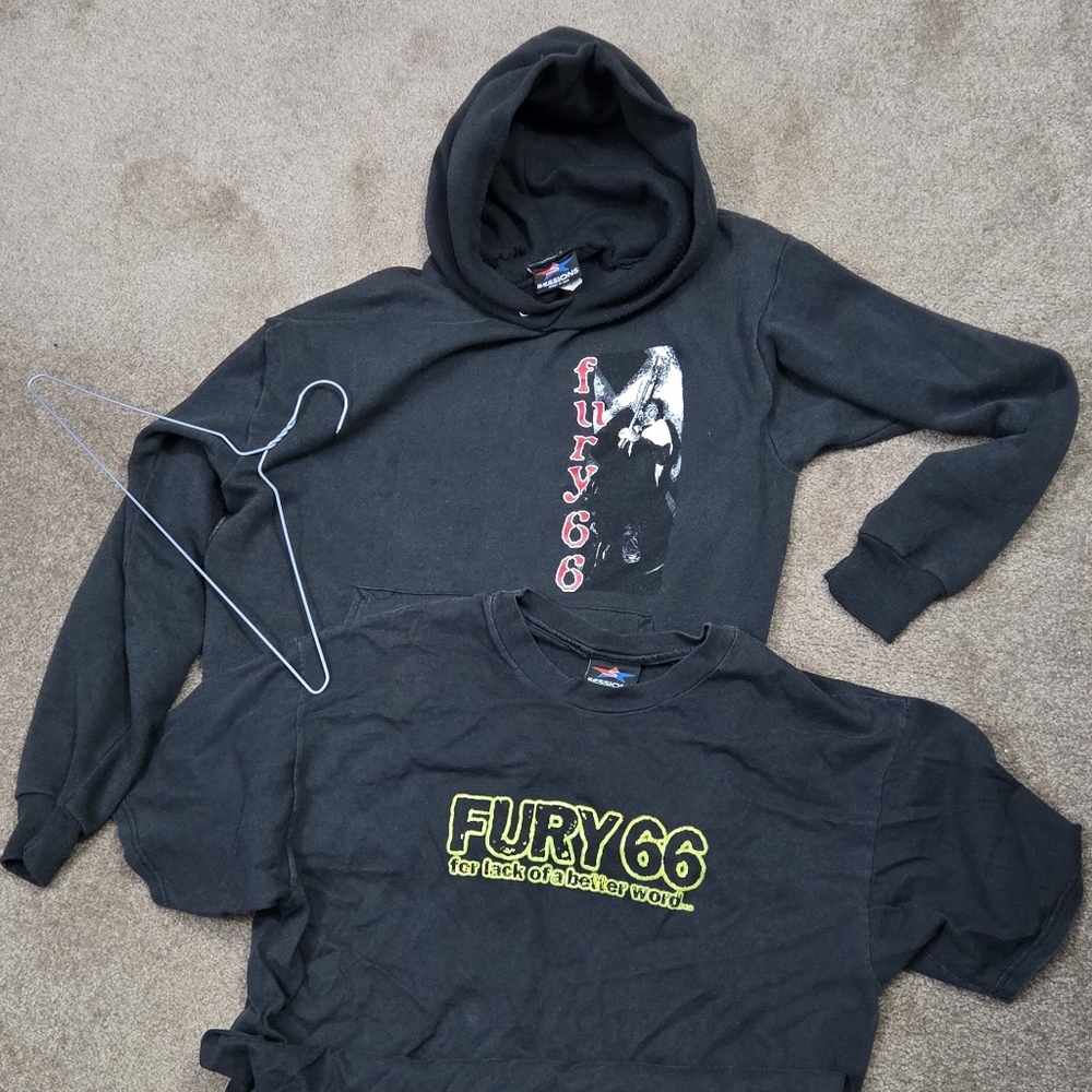 Fury 66 Black Hoodie and T-Shirt Set